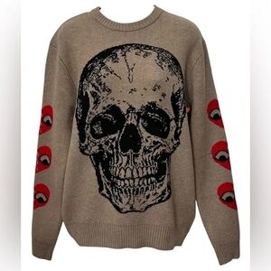 NWT Men's RHSTR Skull Sweater